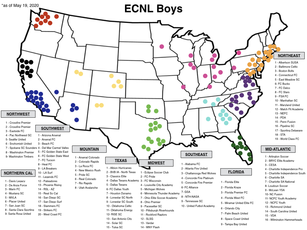 2020 21 boys ecnl club map may 19 2020